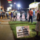 Demonstrators gather on West Florissant Avenue in Ferguson, Mo., in 2015 to mark the one-year anniversary of the shooting death of Michael Brown. Reports indicate a demonstration Aug. 9, 2016, to mark the second anniversary of the unarmed teen’s death was marred by gunfire and a protester being hit by a car.
Scott Olson/Getty Images